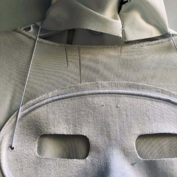 Cool Ghoul Ghost Costume (Rubie's) - Size Small (3-4y) | Headpiece & Hooded Robe - Picture 3 of 7